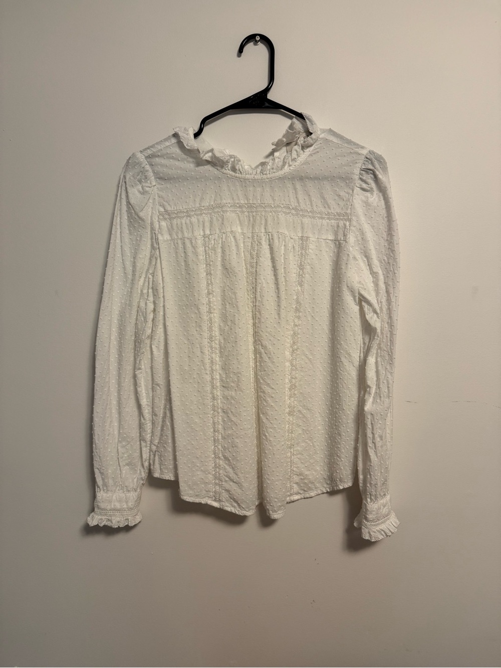 LOFT Ruffle Mockneck Blouse